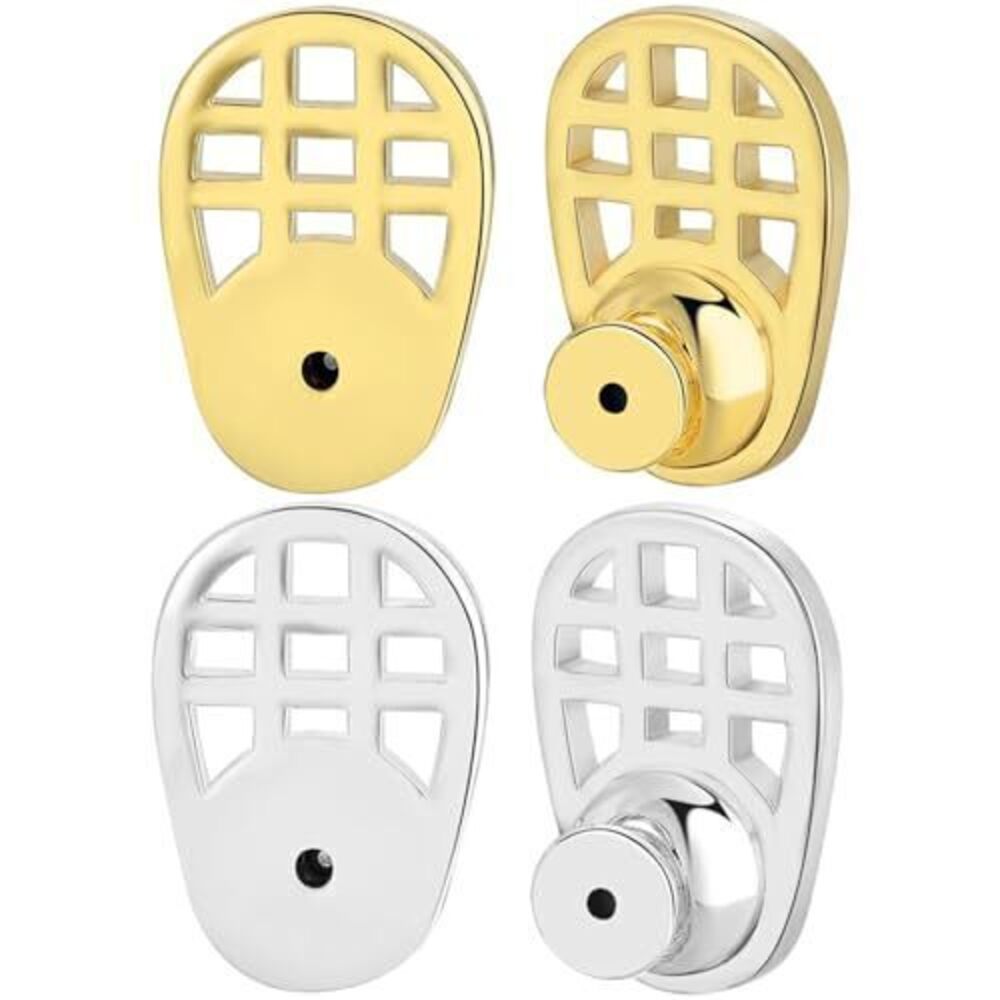 7934 18K Gold-Plated Earring Backs for Droopy Ears – Large Earring Lifters